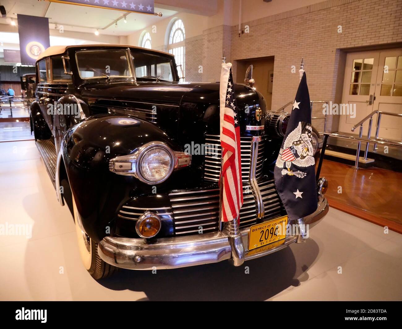 Voiture présidentielle Franklin Roosevelt au musée Henry Ford Banque D'Images