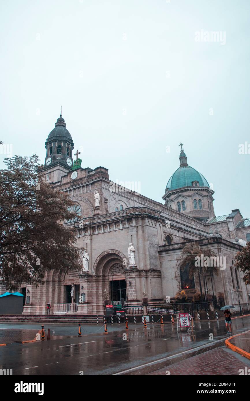 Vue sur l'église ancienne Banque D'Images