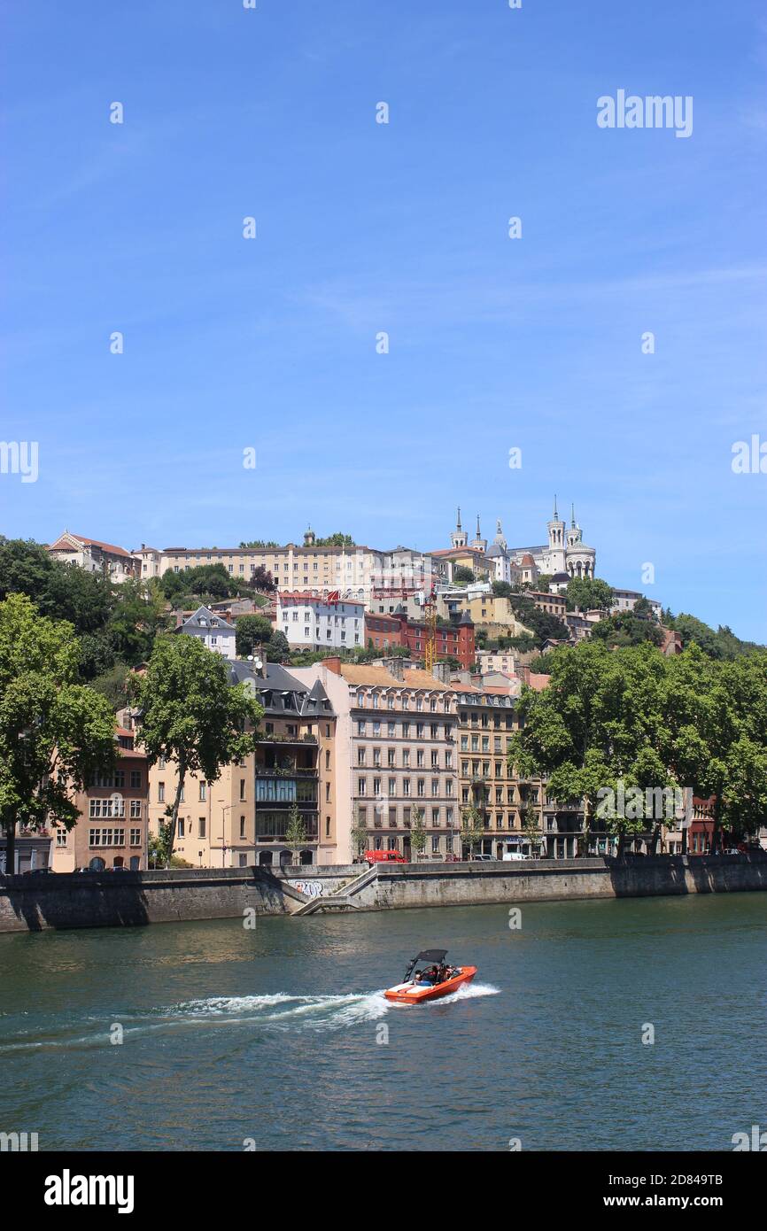 Croisière le Rhône Banque D'Images
