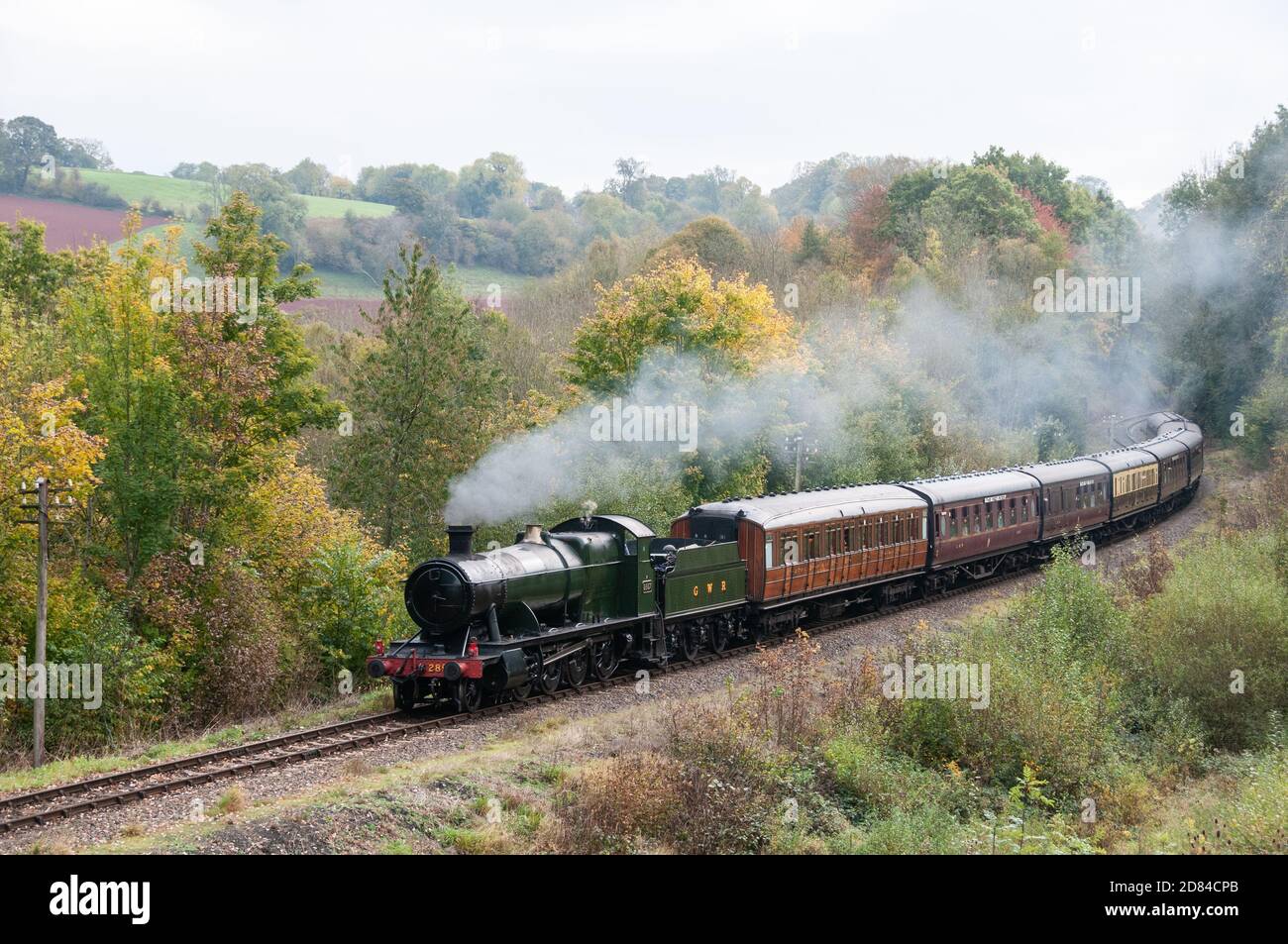 Autour du Royaume-Uni - Images du Severn Valley Railway, Worcestershire, Angleterre. La ligne partant de Kidderminster et Bridgnorth. Banque D'Images