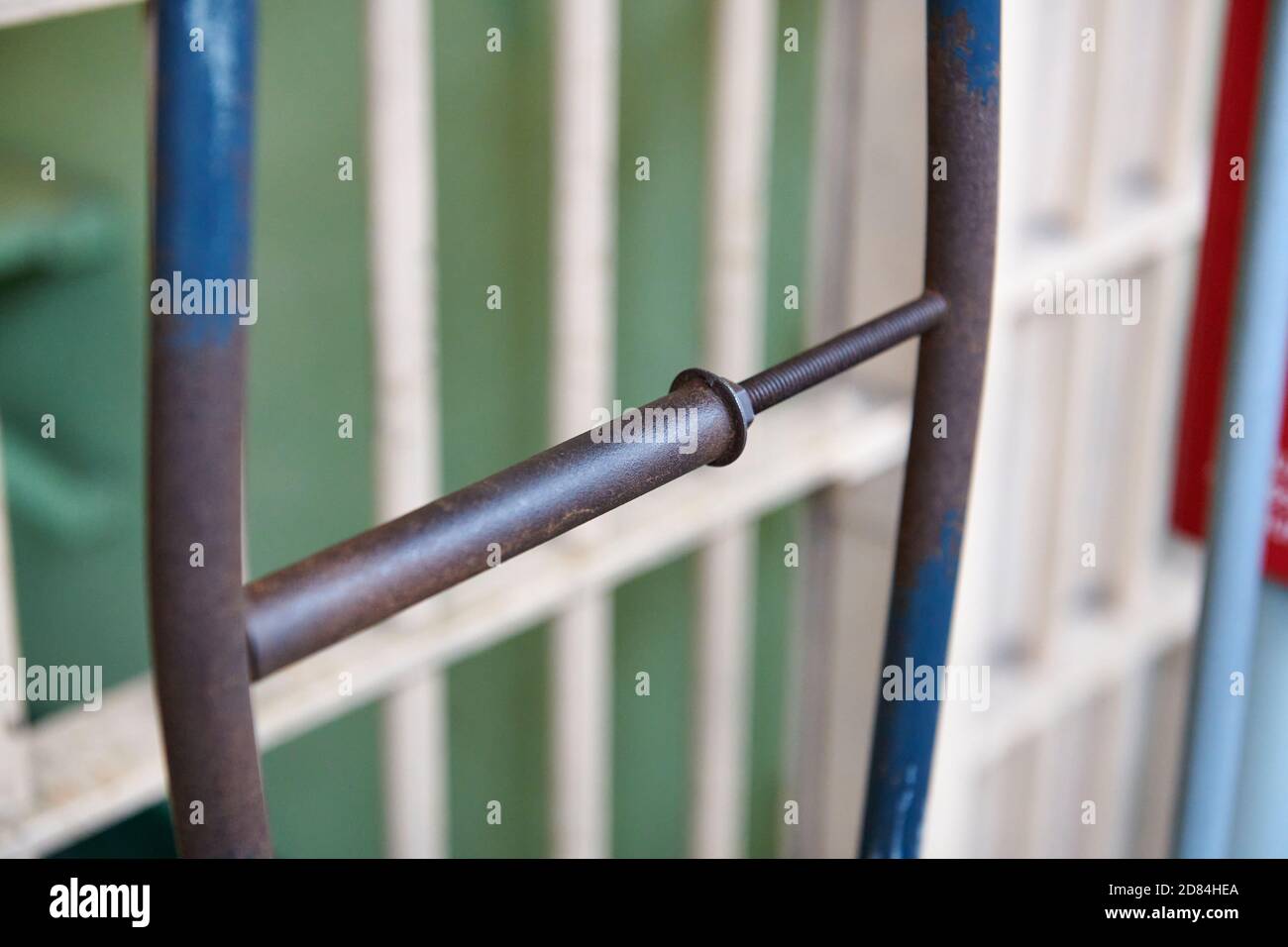 Photos intérieures de la prison d'Alcatraz, San Francisco, Californie, Etats-Unis Banque D'Images