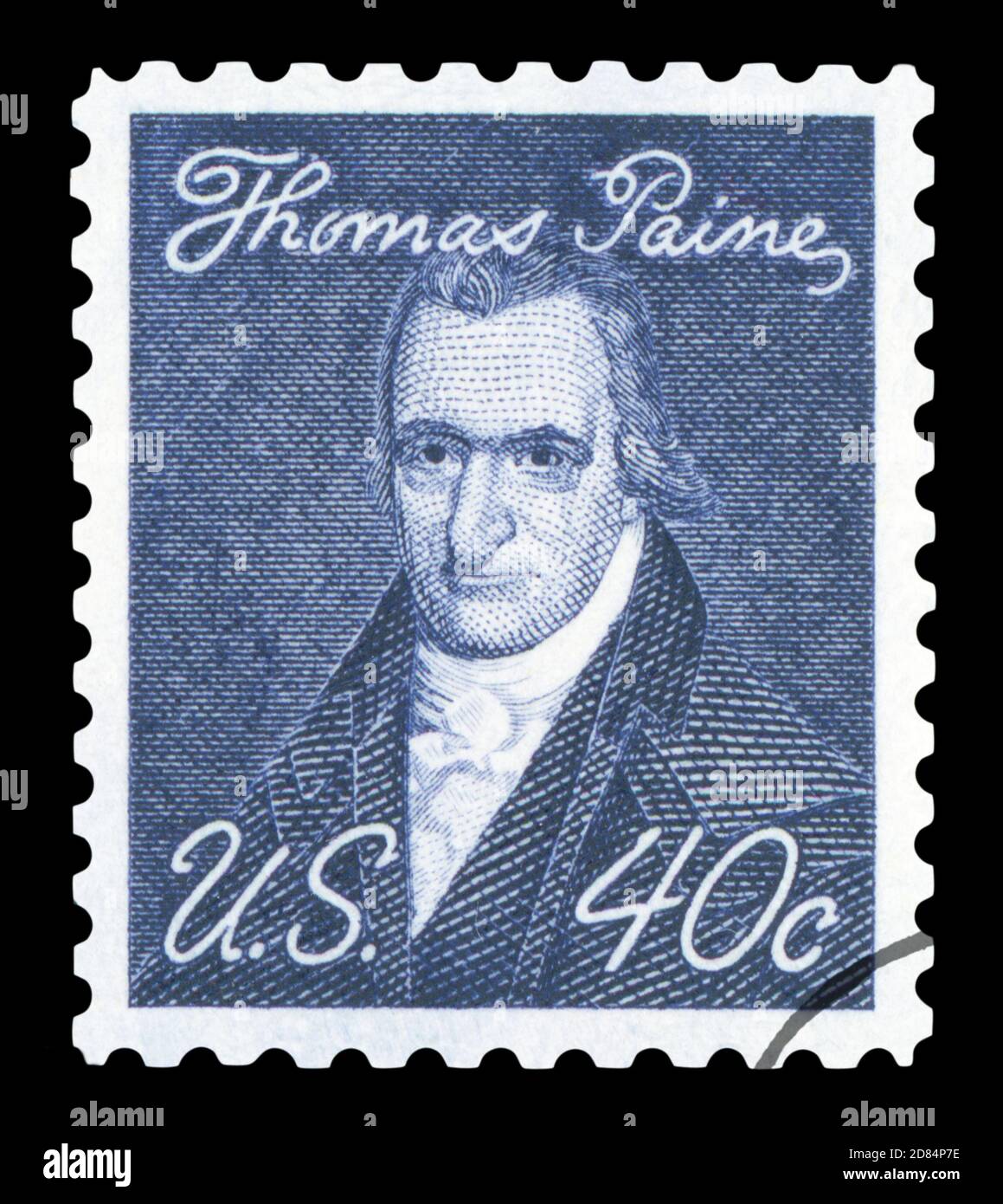 ETATS-UNIS D'AMÉRIQUE - VERS 1965: Un timbre imprimé aux Etats-Unis montre Thomas Paine - auteur anglais, pamphleteer, radical, inventeur, intellectuel, r Banque D'Images