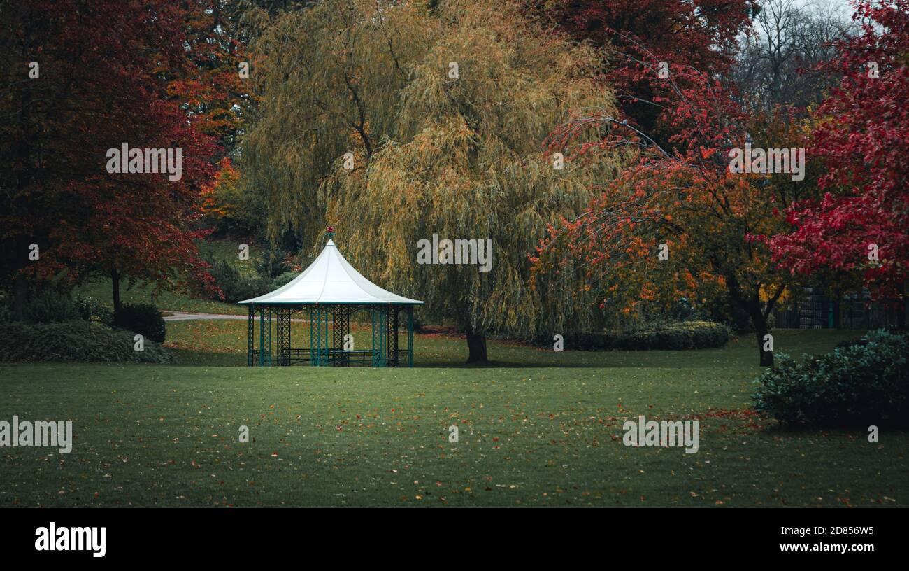 Automne à Avenham Park, Preston, Lancashire, Royaume-Uni Banque D'Images