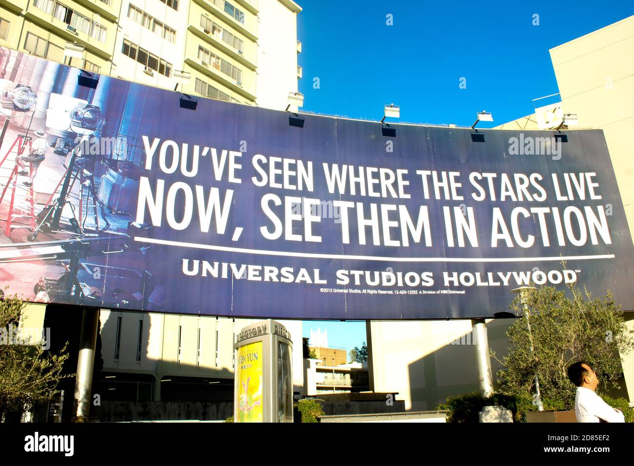 Universal Studios Hollywood pour les stars du cinéma et le confort des producteurs. Banque D'Images