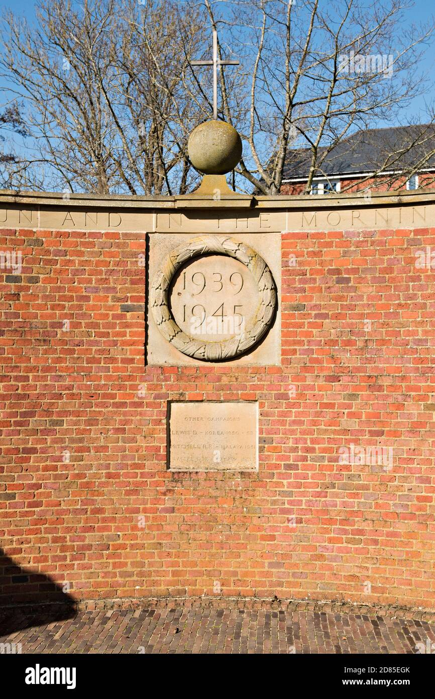 Le mémorial de guerre à Tonbridge, Kent, Royaume-Uni Banque D'Images