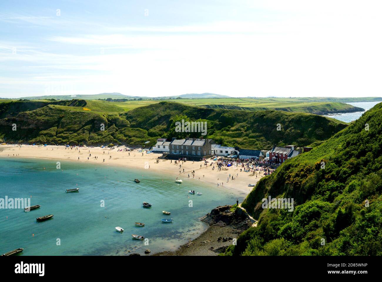 Porth Dinllaen, Nefyn, péninsule de Lleyn, Gwynedd, pays de Galles du Nord. Banque D'Images