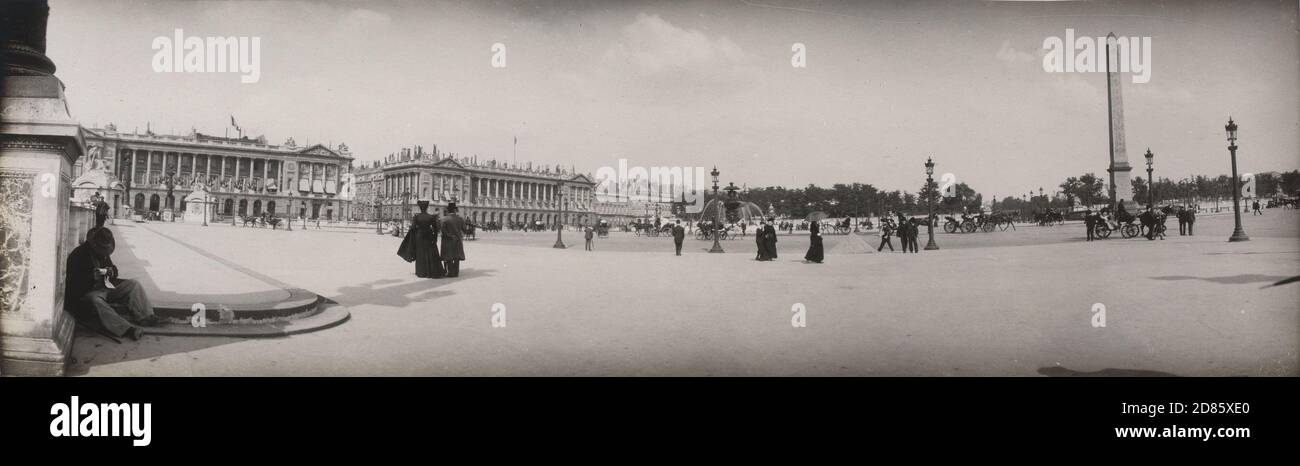 Photographe inconnu vue panoramique de Paris c. 1900 Banque D'Images