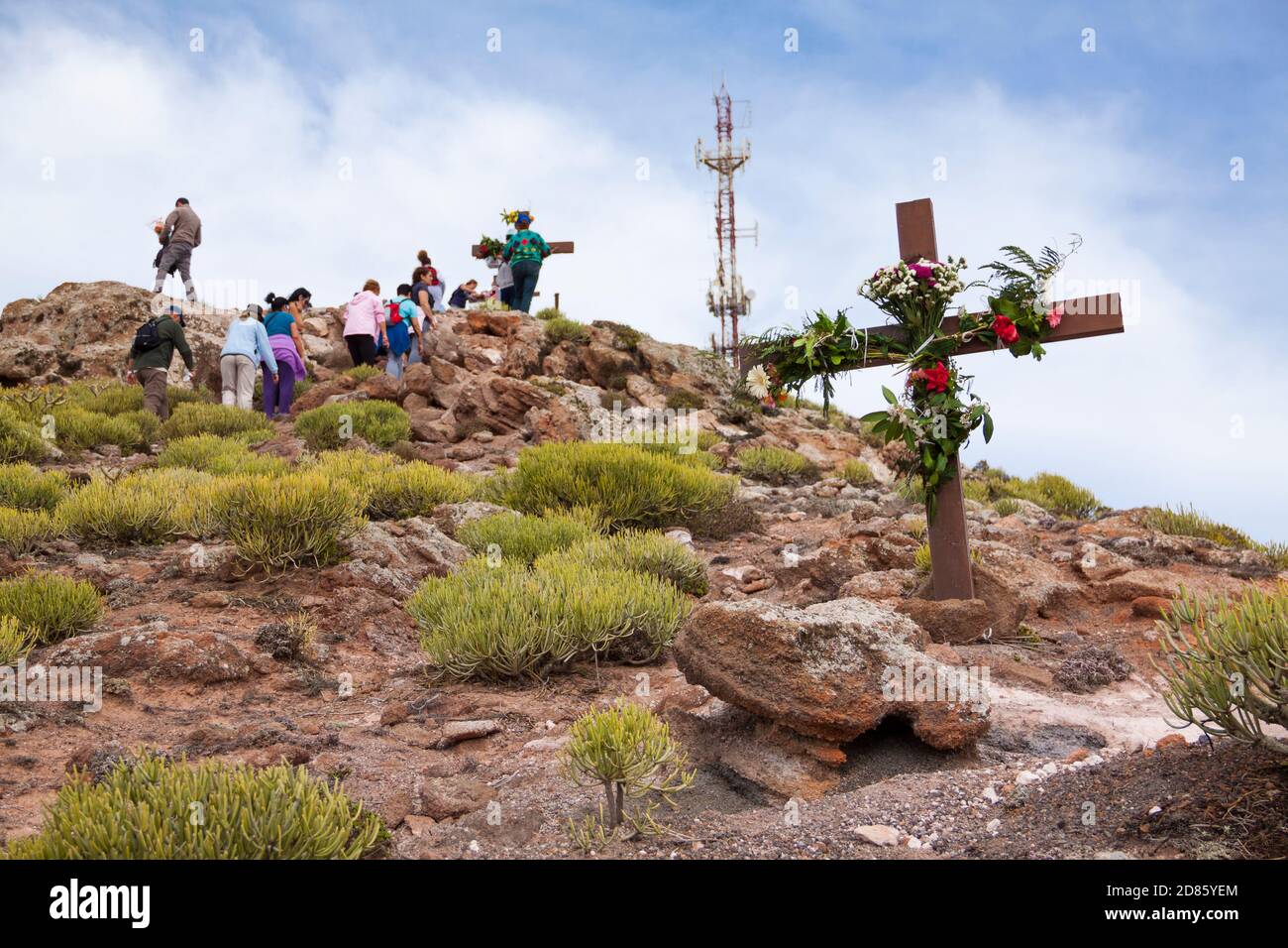 Día de la Cruz de Mayo, Grande Canarie Banque D'Images