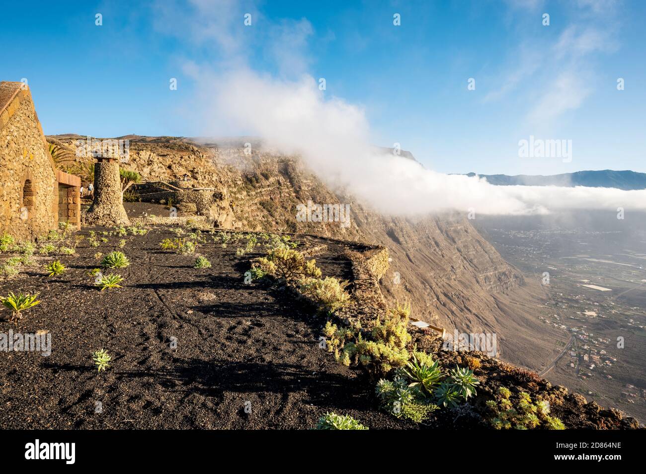 El Hierro, Îles Canaries - Paysage pittoresque du point de vue Mirador de la Pena. Photo de haute qualité Banque D'Images