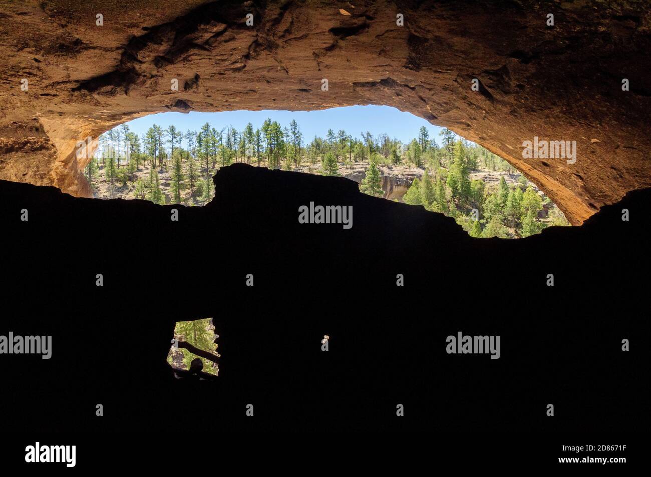 Gila Cliff dwellings National Monument Banque D'Images