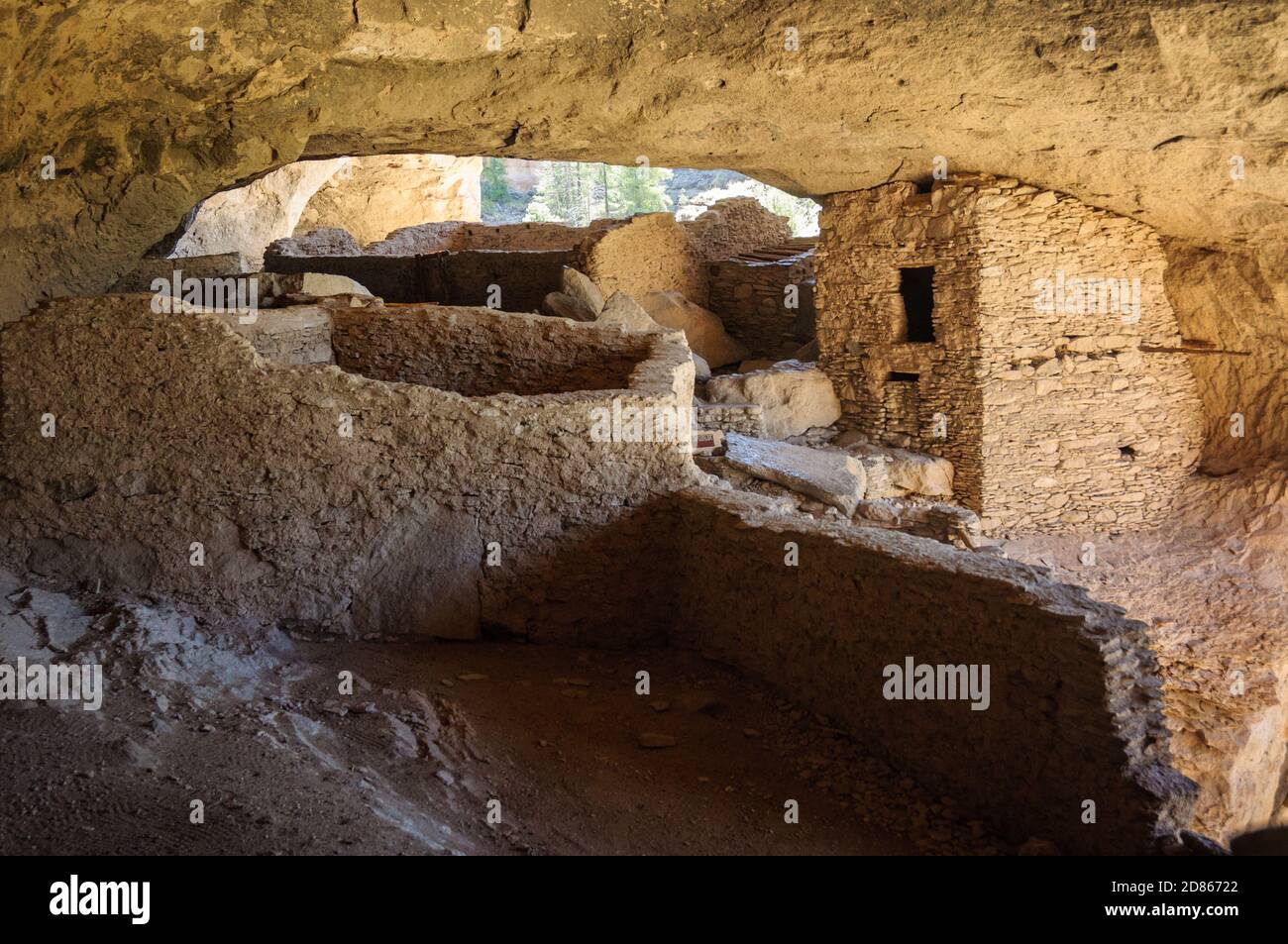 Gila Cliff dwellings National Monument Banque D'Images