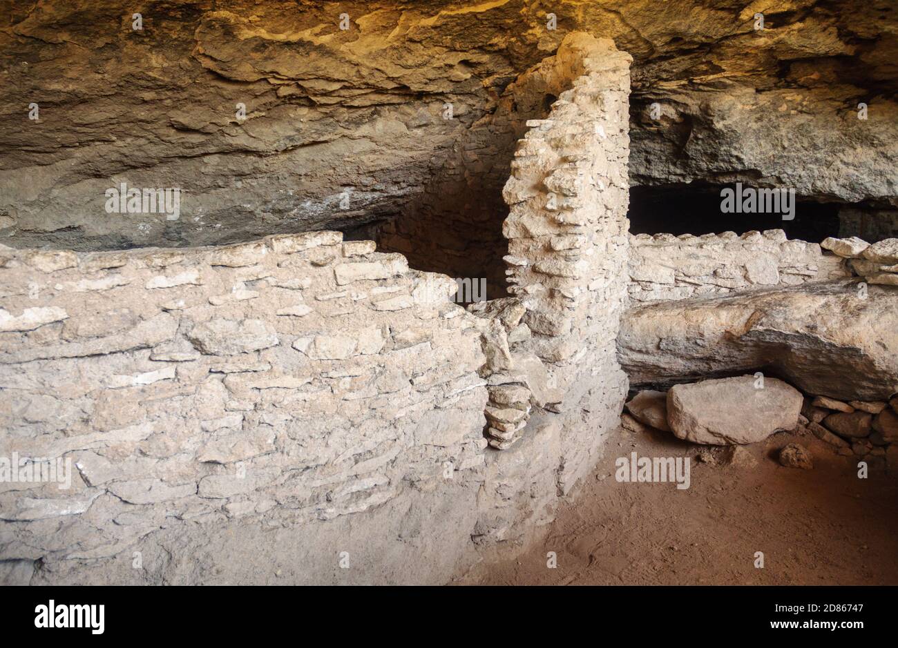 Gila Cliff dwellings National Monument Banque D'Images