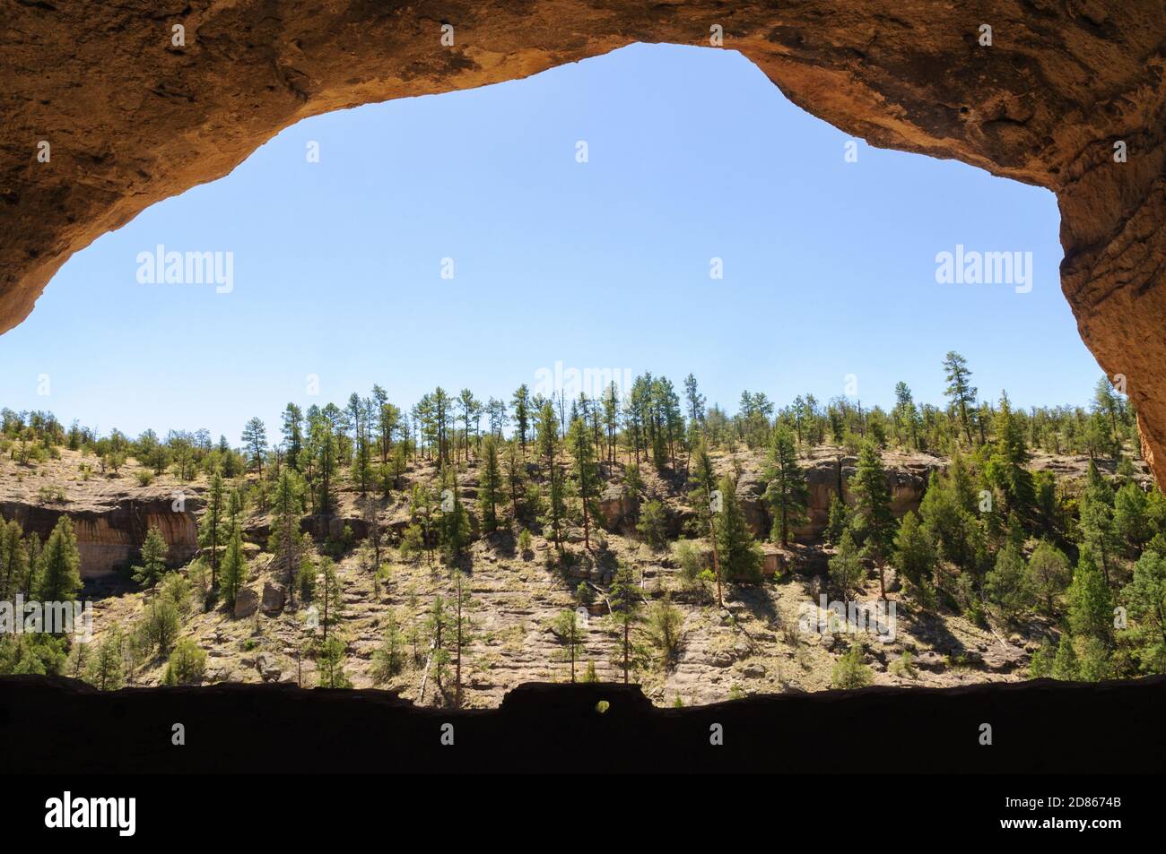 Gila Cliff dwellings National Monument Banque D'Images
