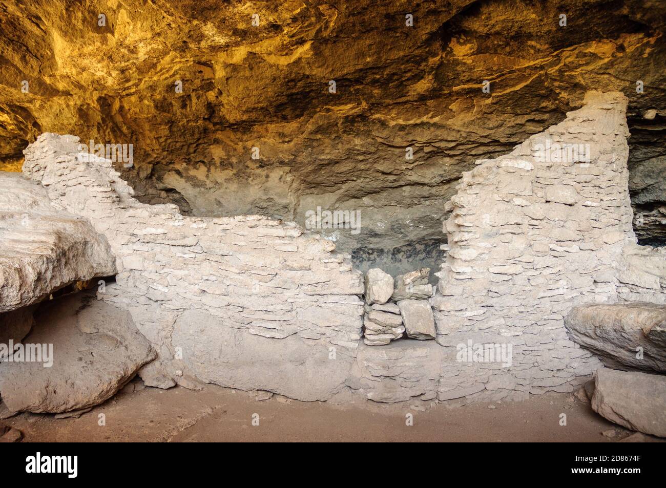 Gila Cliff dwellings National Monument Banque D'Images