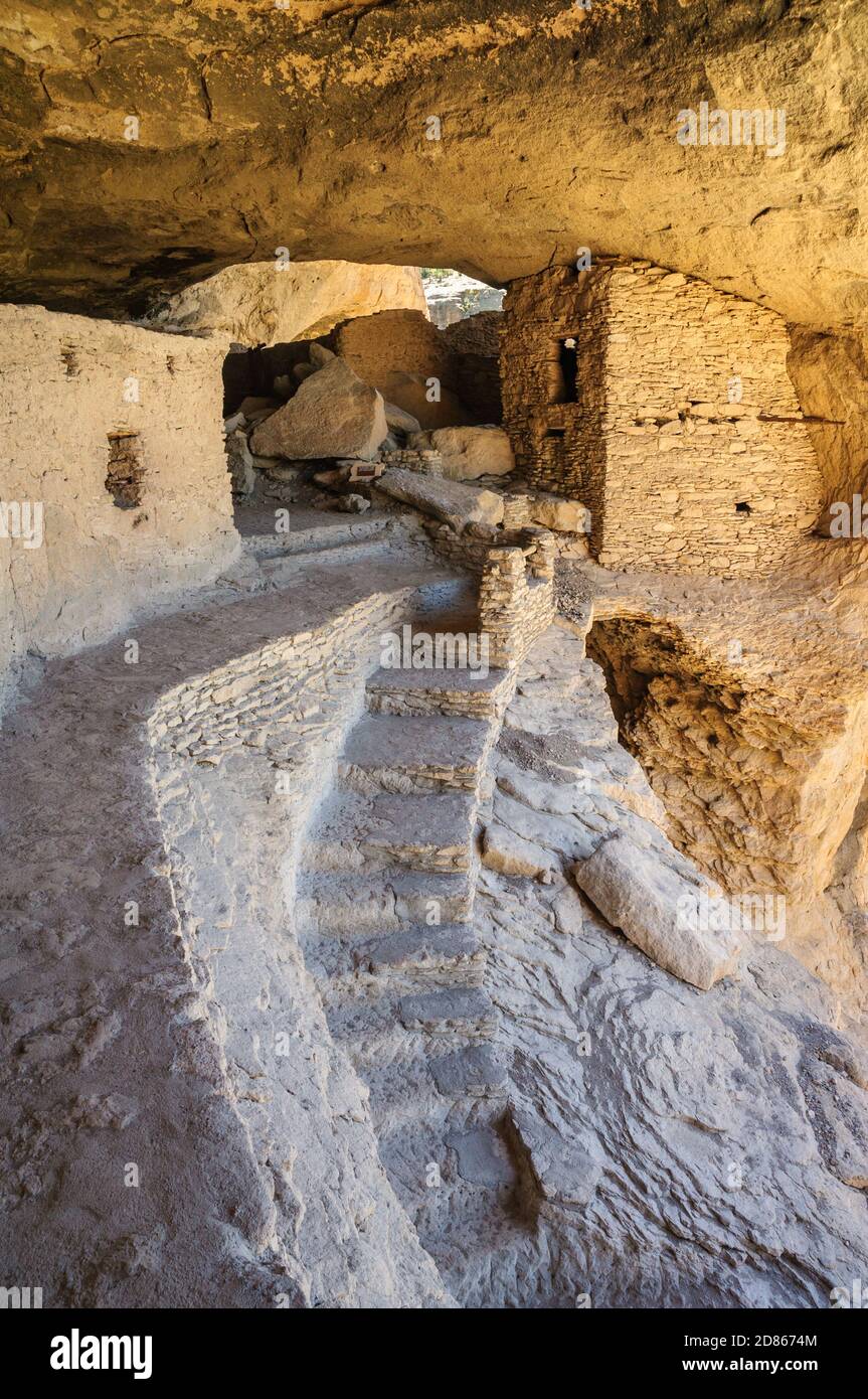 Gila Cliff dwellings National Monument Banque D'Images