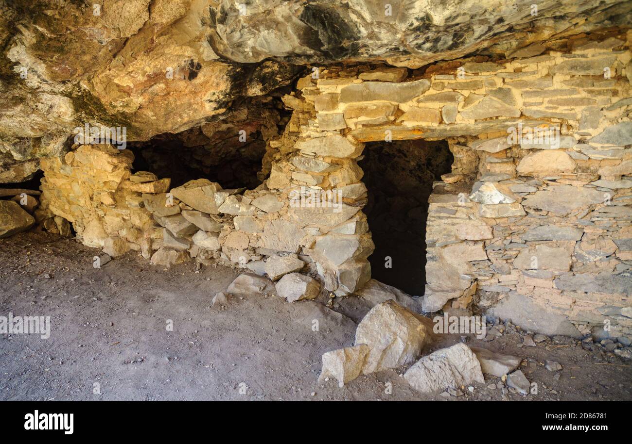 Gila Cliff dwellings National Monument Banque D'Images