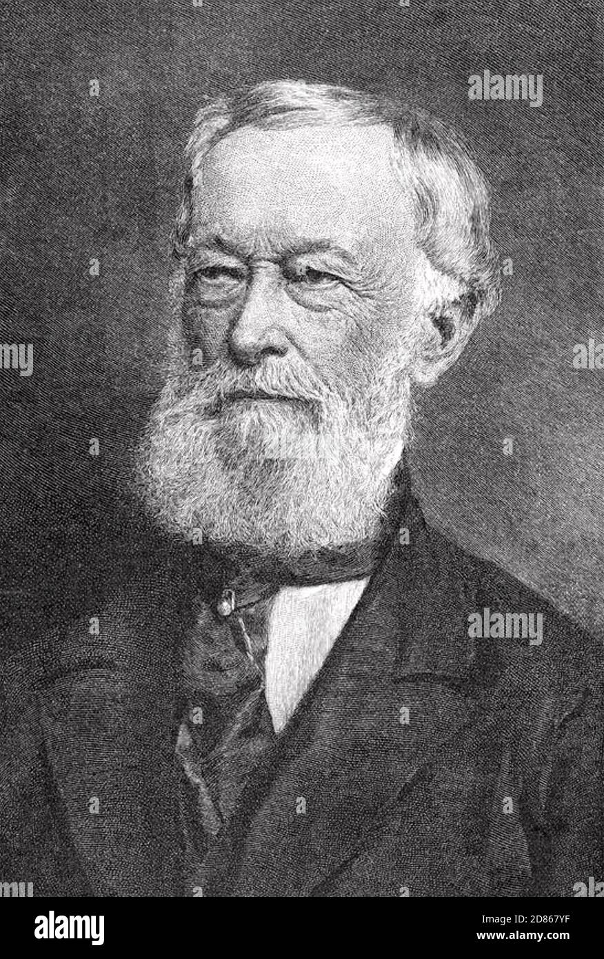 ALFRED KRUPP (1812-1887), fabricant allemand d'acier Banque D'Images