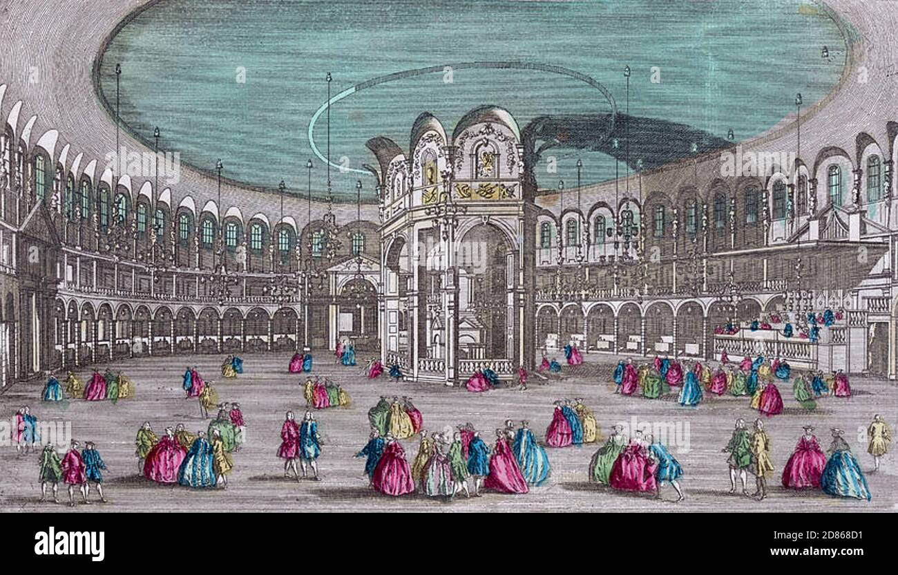 RANELAGH JARDINS ROTUNDA, Chelsea, vers 1745 Banque D'Images