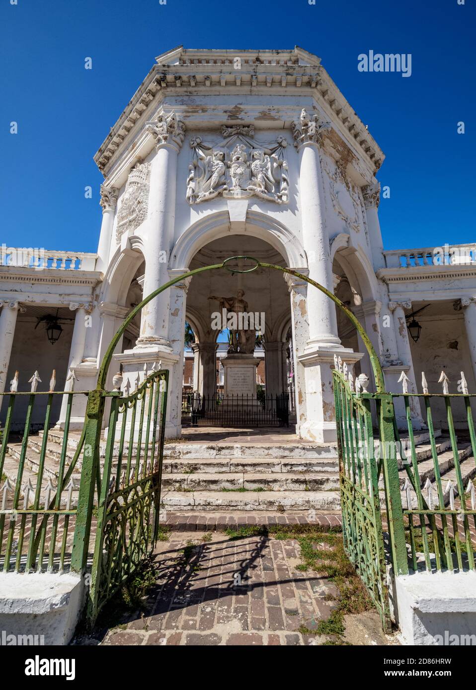 Le Mémorial Rodney, place principale, ville espagnole, paroisse de Sainte Catherine, Jamaïque Banque D'Images