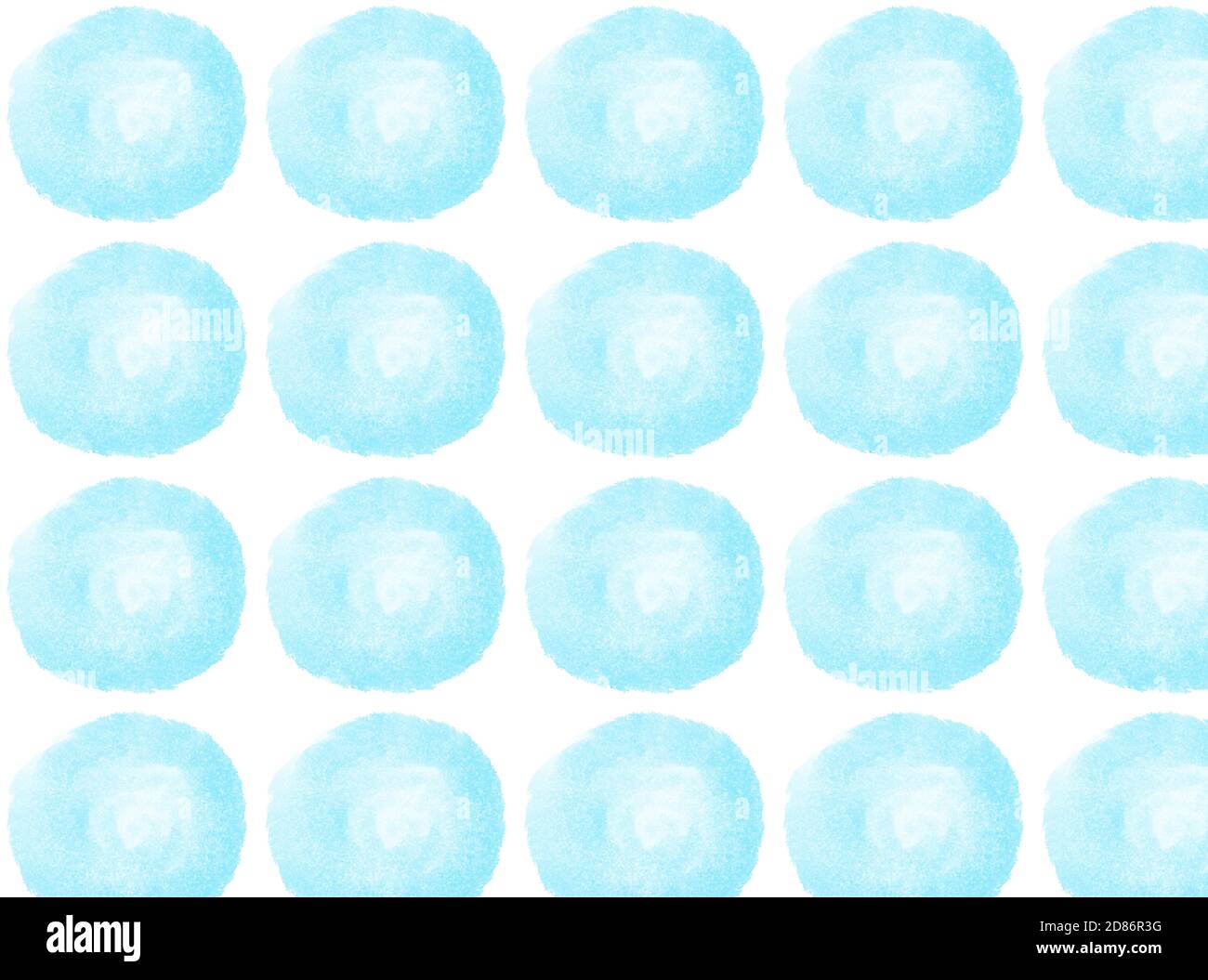 Cercles sans couture motif abstrait par aquarelle isolée sur blanc Banque D'Images