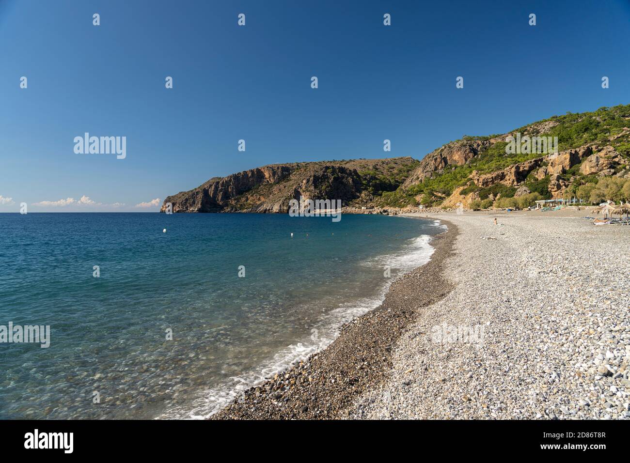 Der Strand von Sougia im Süden von Kreta, Griechenland, Europa | la plage de Sougia, Crète, Grèce, Europe Banque D'Images