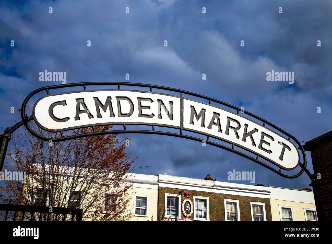 Panneau pour Camden Market, Londres, Royaume-Uni Banque D'Images
