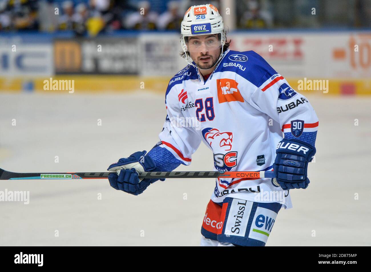 27.10.2020, Ambri, Stadio Valascia, Ligue nationale: HC Ambri-Piotta - ZSC Lions, #28 Axel Simic (ZSC) (Suisse/Allemagne/Autriche/Croatie OUT) Banque D'Images