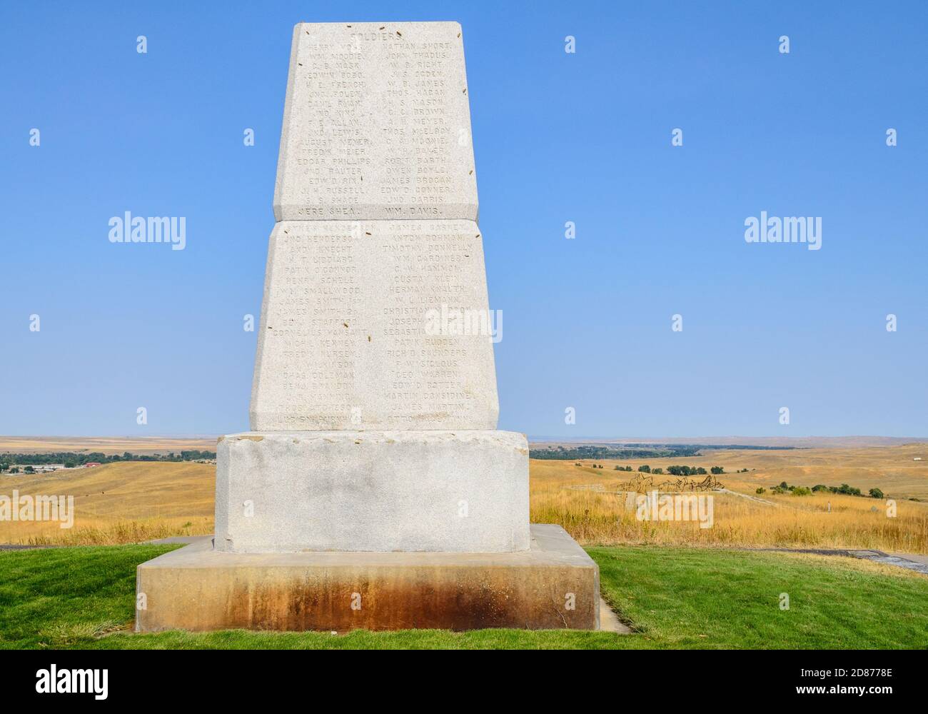 Little Bighorn Battlefield National Monument Banque D'Images