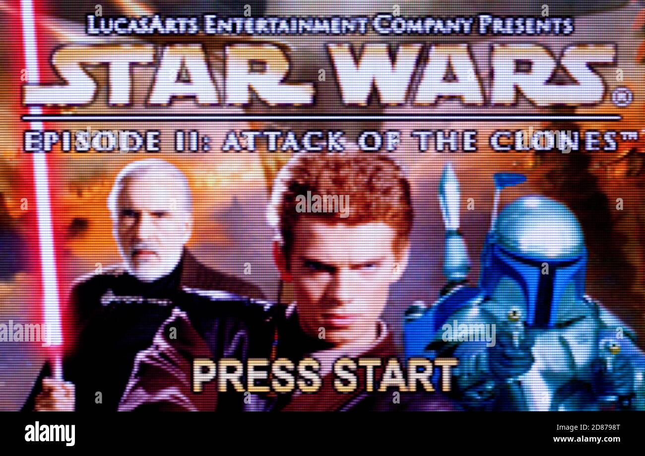 Star Wars Episode II - attaque des clones - Nintendo Game Boy Advance Videogame - usage éditorial seulement Banque D'Images