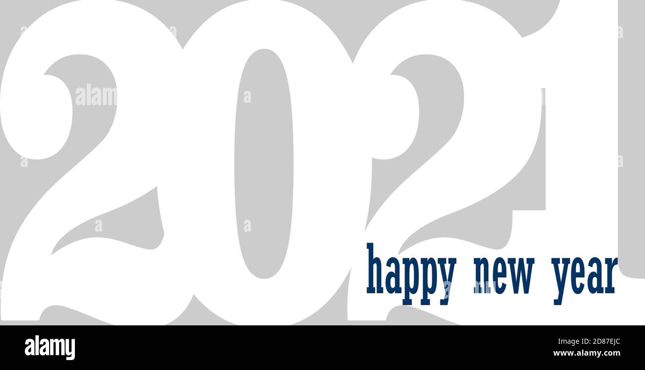 Bonnes ressources graphiques pour la nouvelle année 2021 Banque D'Images