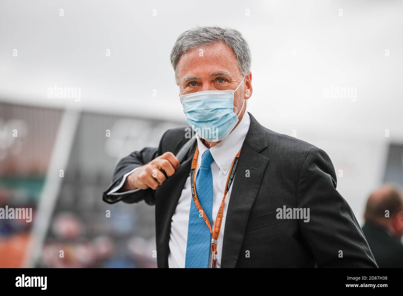 CAREY Chase (usa), Président-directeur général de Formula One Group FOG, portrait de la Formule 1 Heineken Grande Pr.mio de Portugal 2020, Grand P C portugais Banque D'Images