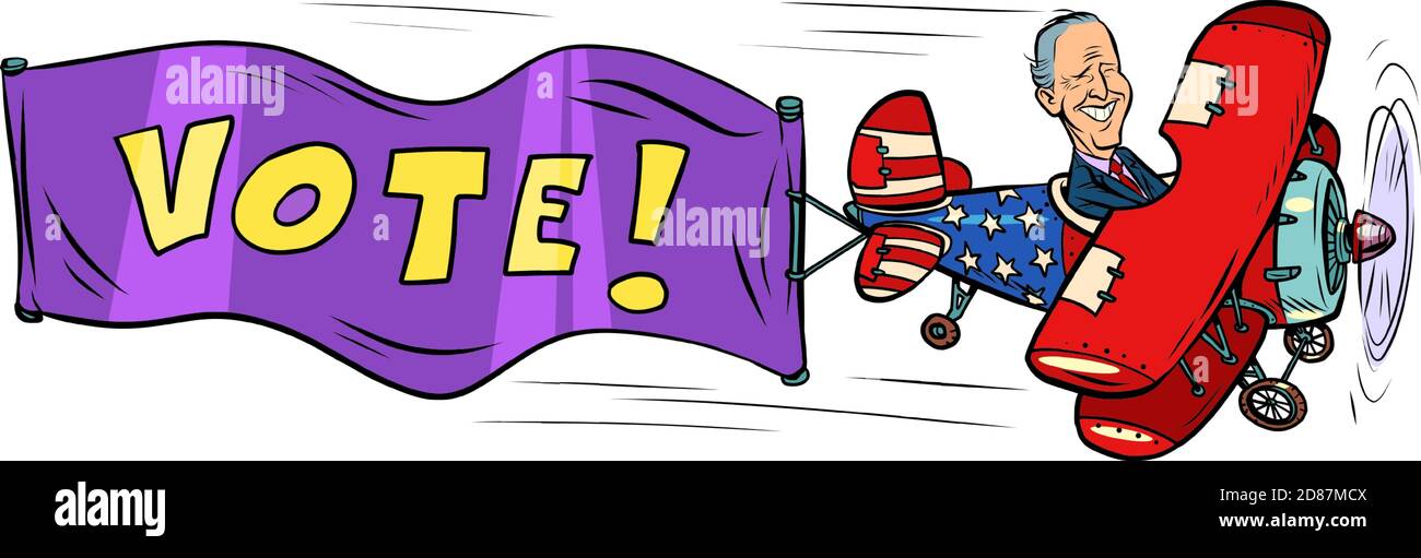 Votez pour Joe Biden. Campagne pour l'élection présidentielle américaine Illustration de Vecteur
