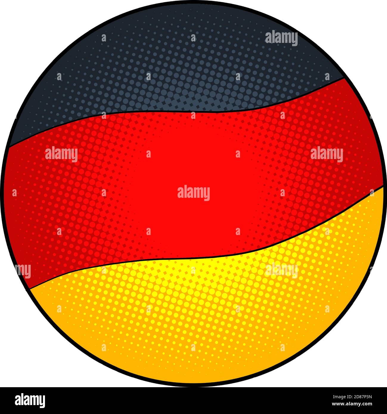 Drapeau d'Etat de l'Allemagne Illustration de Vecteur