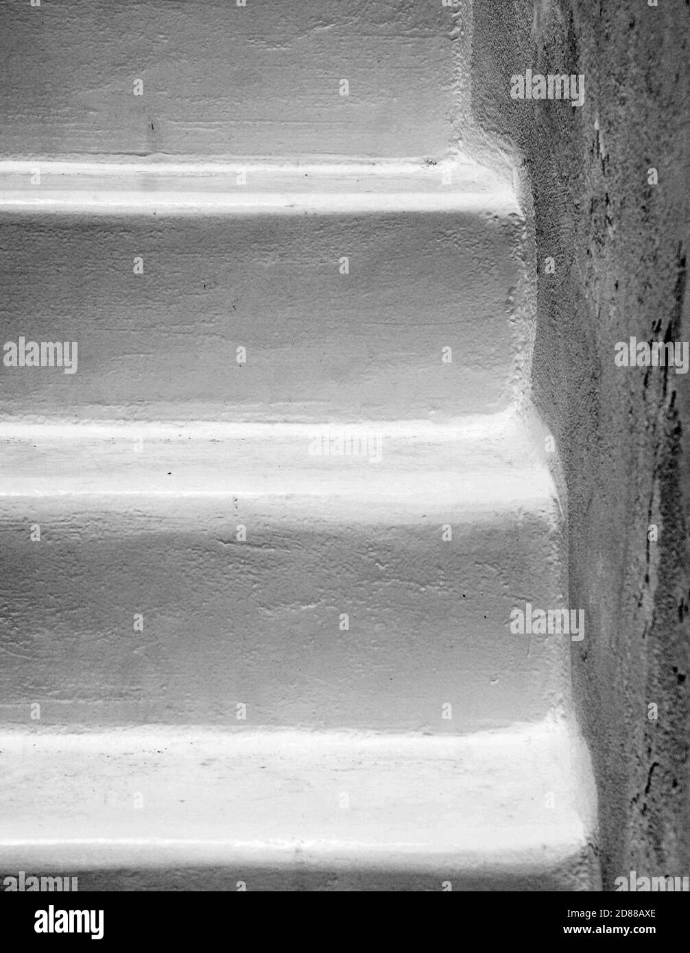 Marches blanches sur l'île de Naxos dans les Cyclades de Grèce. Banque D'Images