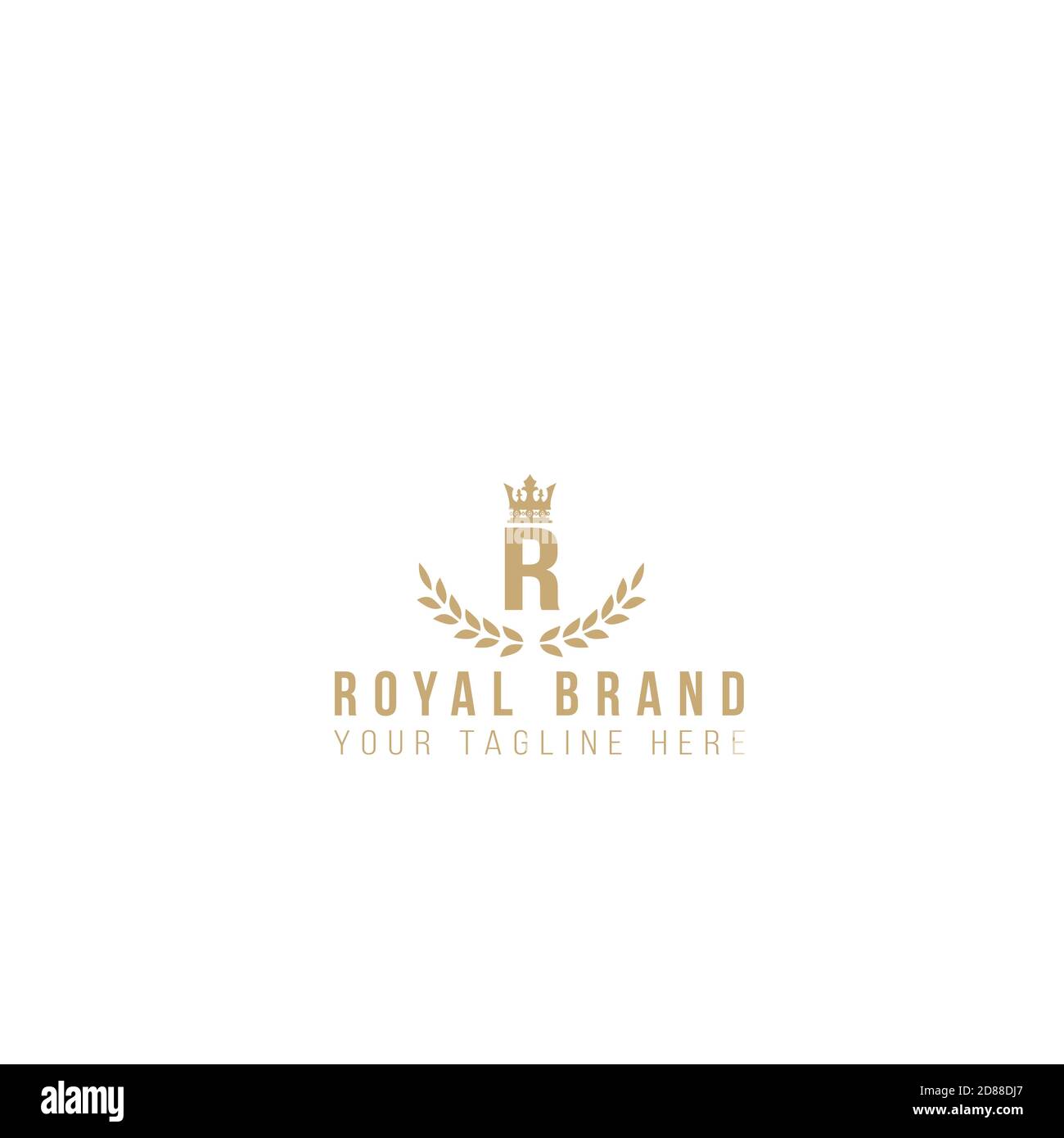 Design d'illustration de la marque Royale et du logo de la marque de luxe. Illustration de Vecteur