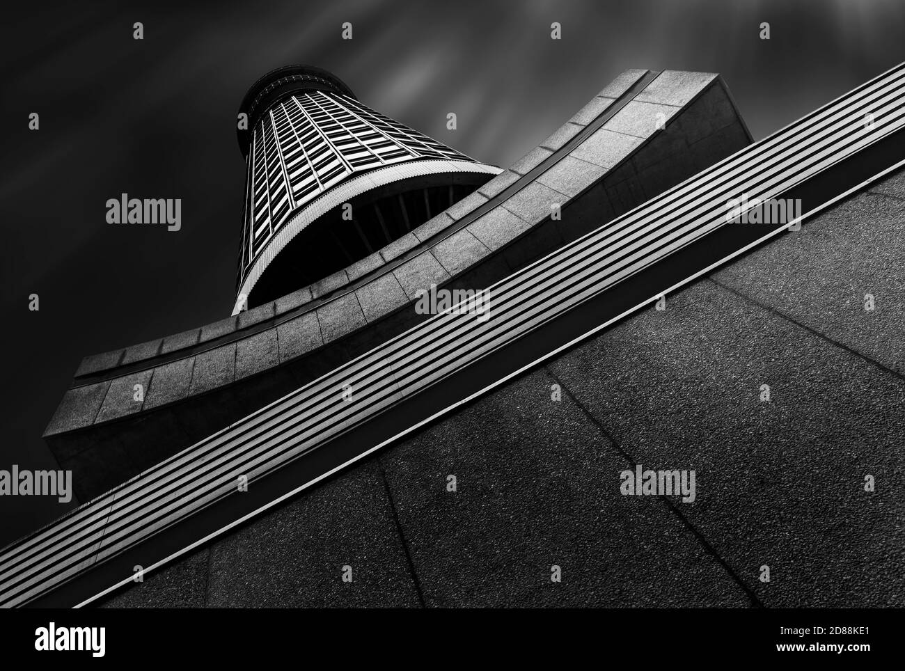 BT / Post Office Tower Londres contemporain Brutaliste Modern Architecture années 1960 Banque D'Images