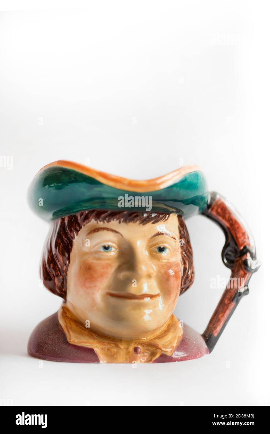 Jim Hawkins Toby Jug / Treasure Island par Midwinter Stoke Sur Trent Banque D'Images