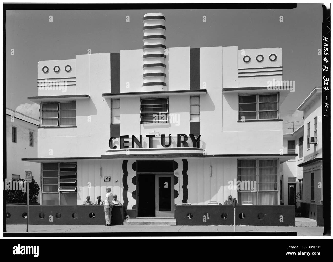 Century Hotel, 140 Ocean Drive, Miami Banque D'Images