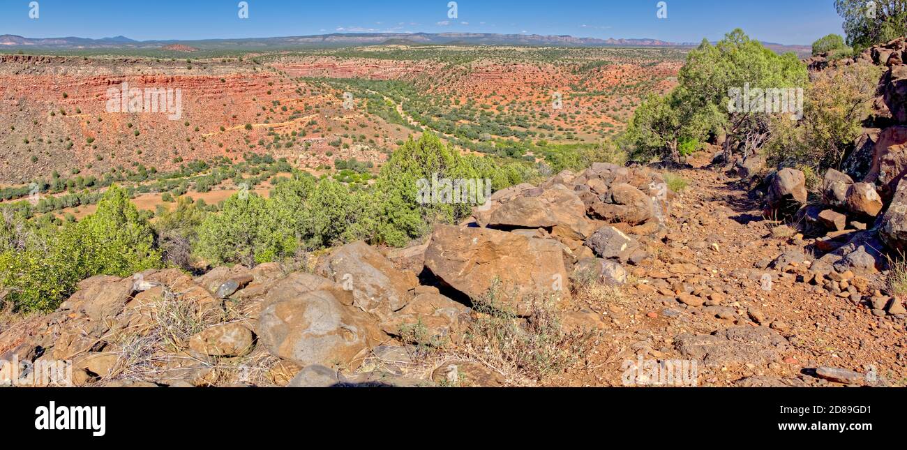 Vue depuis Hell point Trail Head, Prescott National Forest, Arizona, États-Unis Banque D'Images