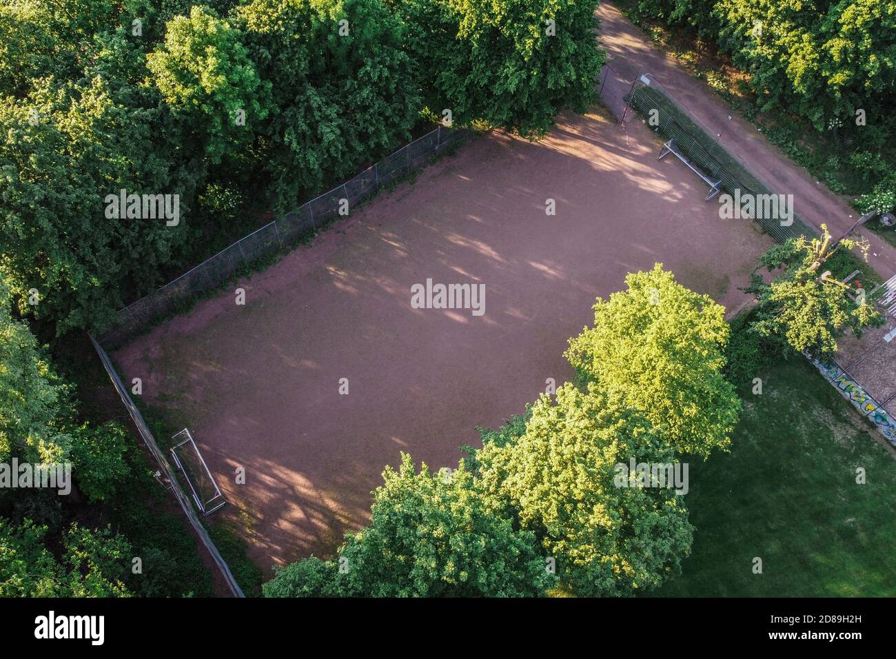 terrains amateurs d'en haut Banque D'Images