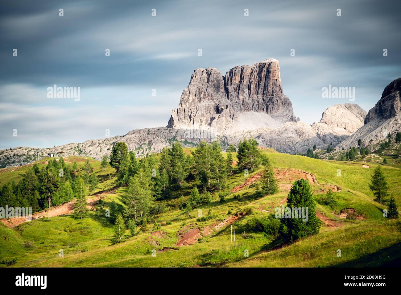 Cinque Torri, Dolomites, Cortina d'Ampezzo, Belluno, Italie Banque D'Images