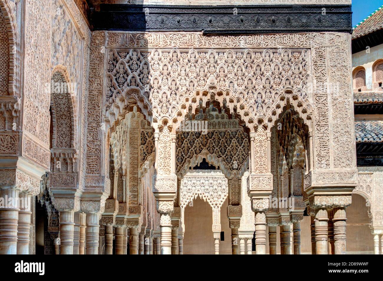Détails Alhambra, Grenade, image HDR Photo Stock - Alamy