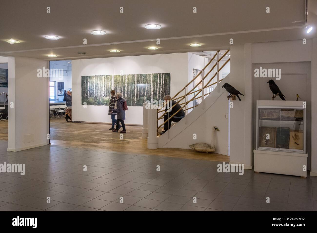 Sandgrund est un ancien restaurant de danse qui a été respécialisé dans un musée d'art présentant l'art du célèbre peintre suédois Lars Lerin. Banque D'Images