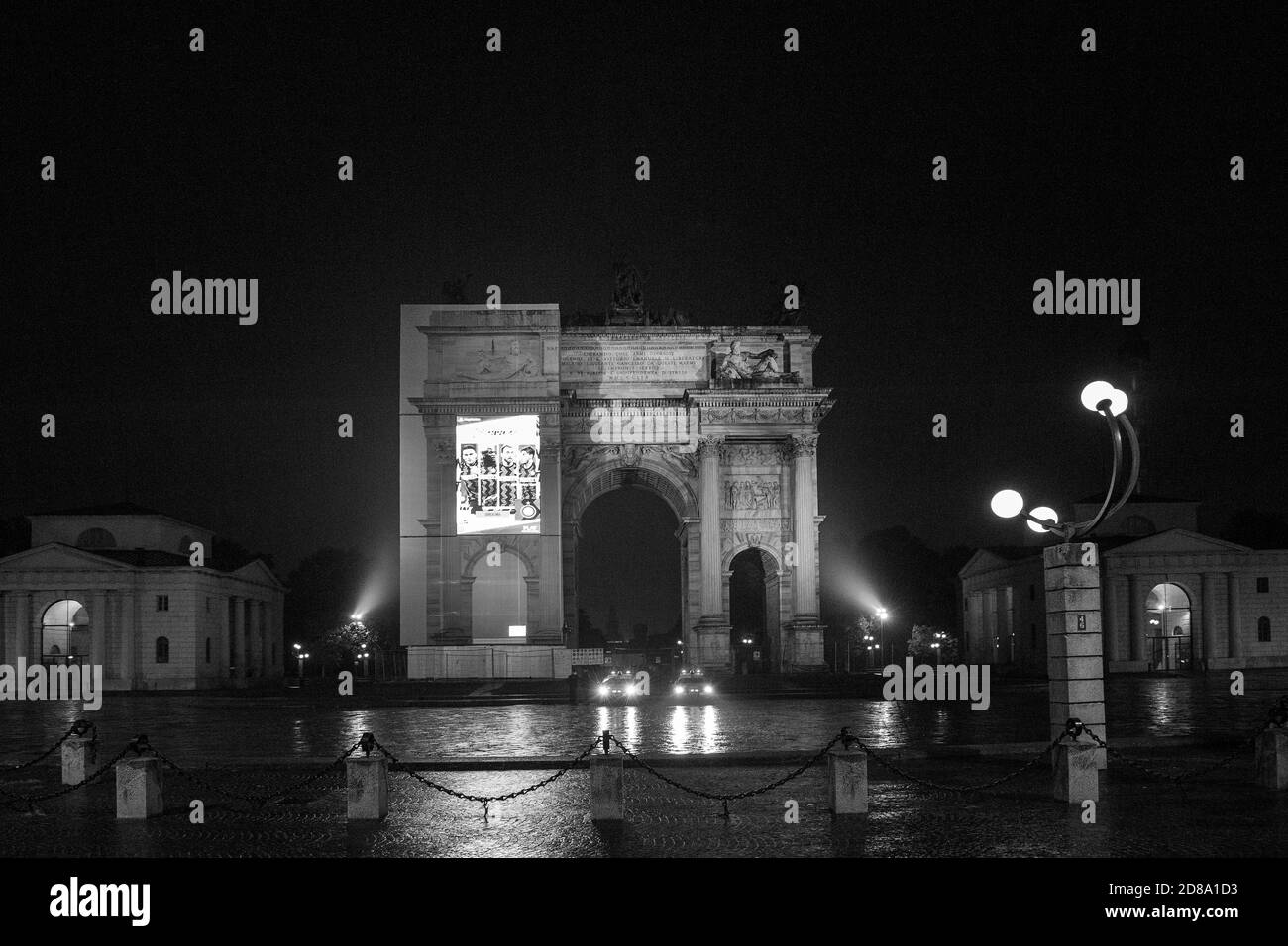 Italie, Milan, première nuit de couvre-feu Banque D'Images