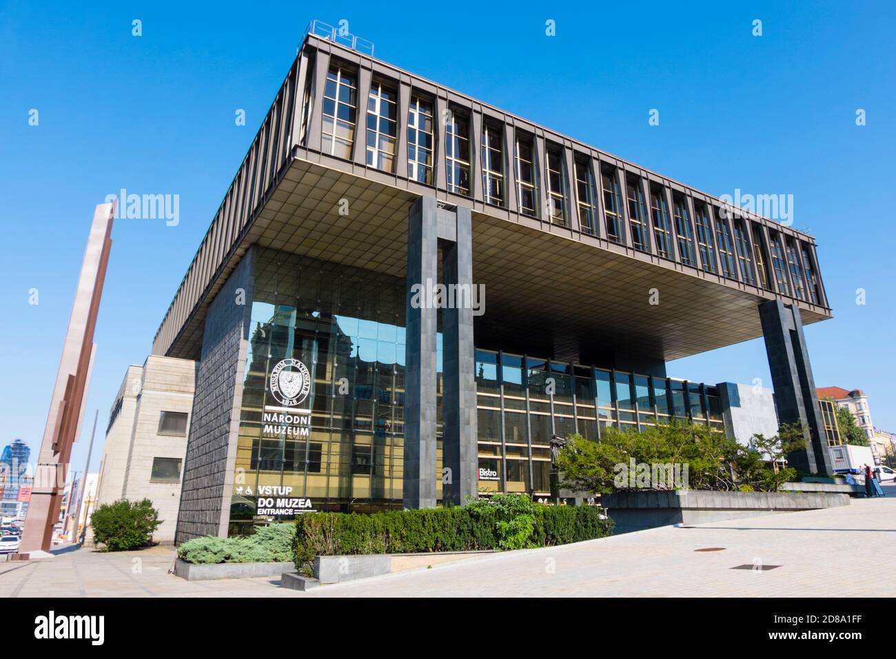 Nová budova Národního muzea, Nouveau bâtiment du Musée national, ancien bâtiment du Parlement, Vinohrady, Prague, République tchèque Banque D'Images