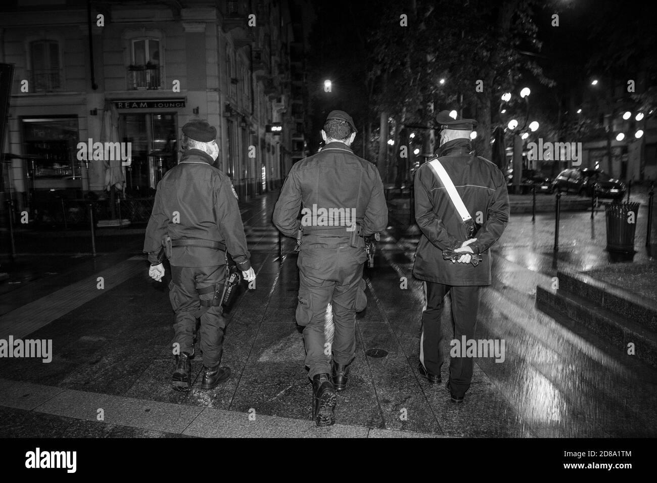 Italie, Milan, première nuit de couvre-feu Banque D'Images