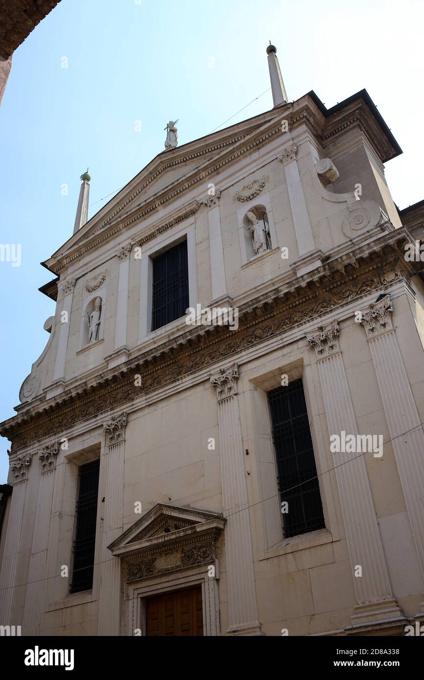 Brescia, Italie - 26 juillet 2019 : l'église de Santa Giulia est une église de Brescia. Banque D'Images