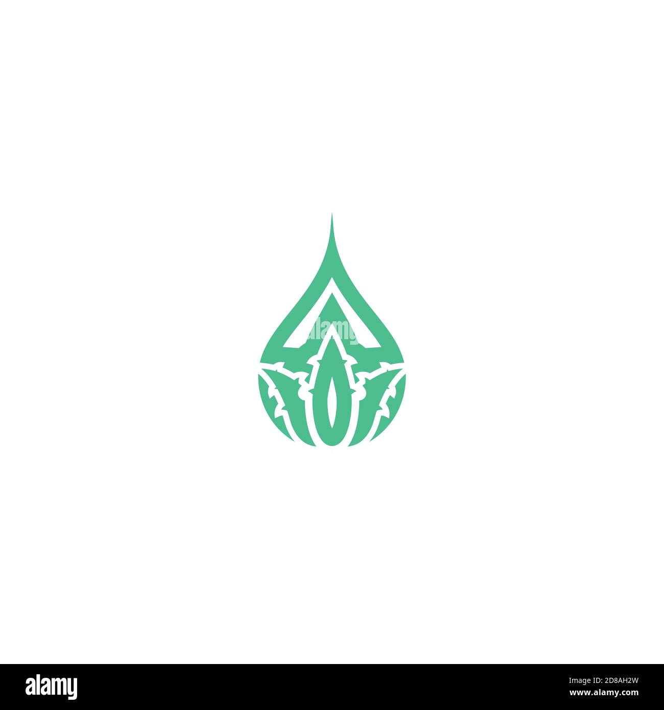 Produits essentiels à base d'aloès vert ou gel goutte, goutte ou goutte. Pictogramme d'arrosage. Icône plate isolée sur blanc. Icône de lavage. Illustration vectorielle. Aloès sain Illustration de Vecteur