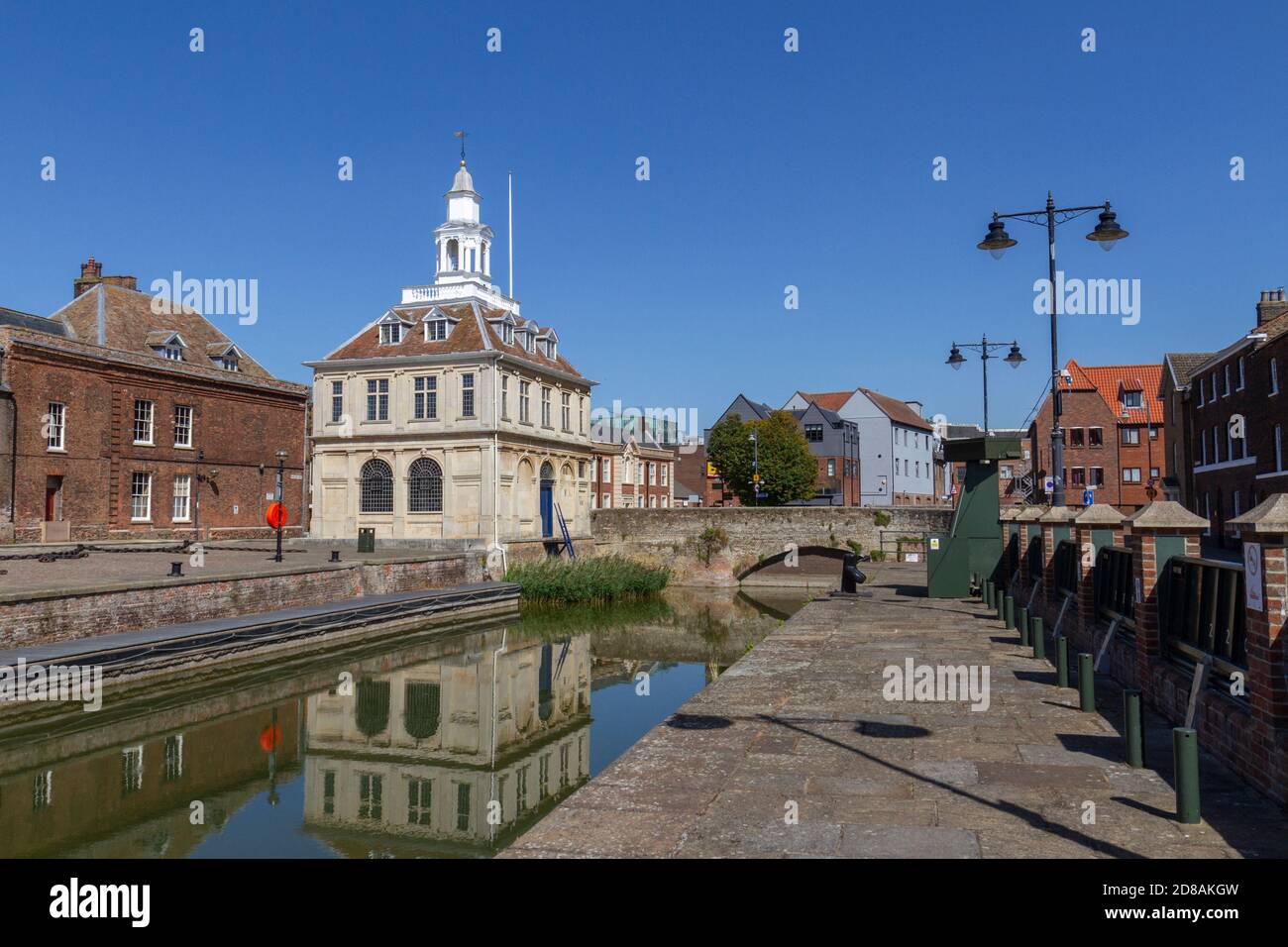 Purfleet Quay, y compris Custom House, King's Lynn, Norfolk, Angleterre. Banque D'Images