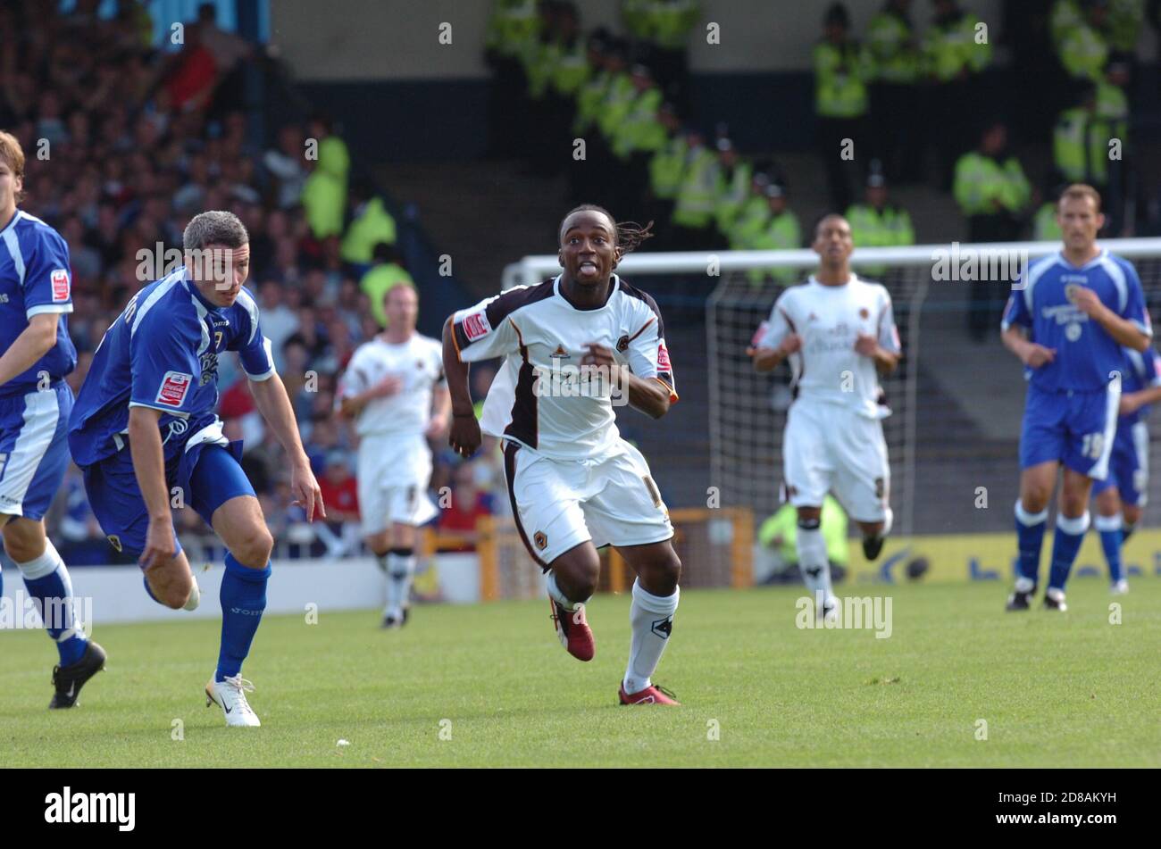 Cardiff City et Wolverhampton Wanderers, 30 septembre 2006 au parc Ninian. Banque D'Images